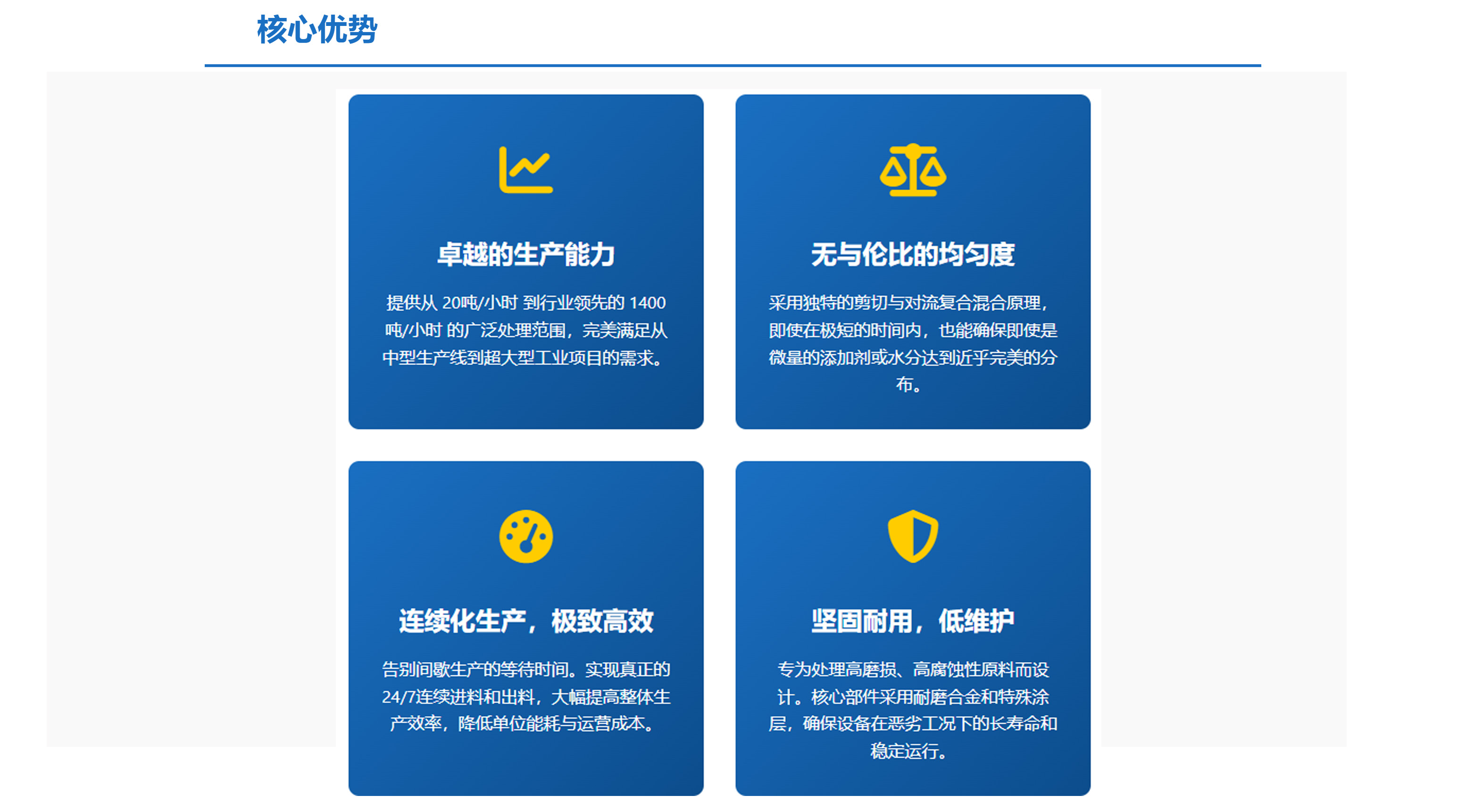 科尼樂連續式混合機核心優勢 科尼樂連續式混合機核心優勢